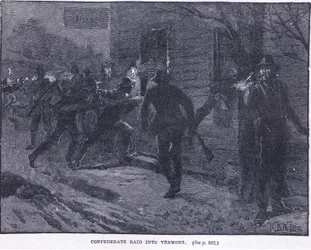 Invasão confederada em Vermont 1865 AD